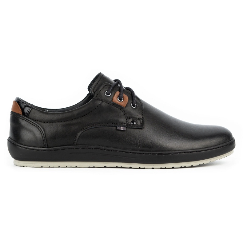 Kampol Zapatos casual hombre piel 24KAM negro