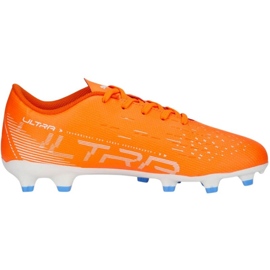 Zapatillas de fútbol Puma Ultra Play FG/AG 107233 01 naranja naranjas y rojos