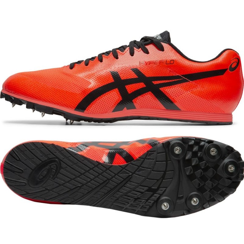 Zapatillas Asics Hyper Ld 6 Long Distance 1091A019 701 con clavos rojo rojo