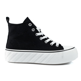 Deportivas altas Shelovet negras para mujer negro