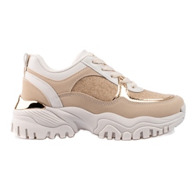 Zapatillas beige de mujer en la plataforma Shelovet.