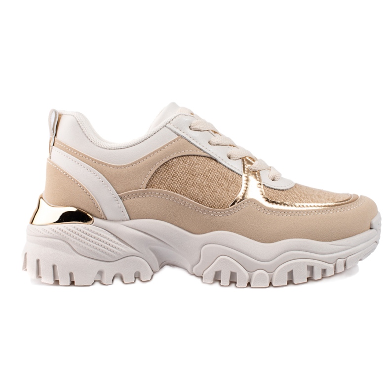 Zapatillas beige de mujer en la plataforma Shelovet.