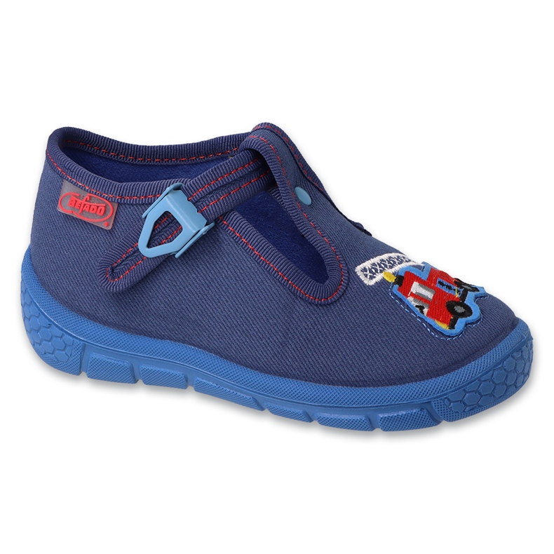 Zapatillas infantiles befado azul marino 540P001 coche rojo