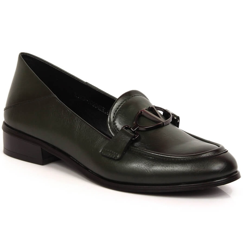 Zapatos de tacón bajo mujer verdes Vinceza 10904