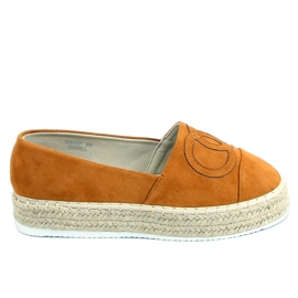 Alpargatas Chanelkikikiki Wela Camel marrón