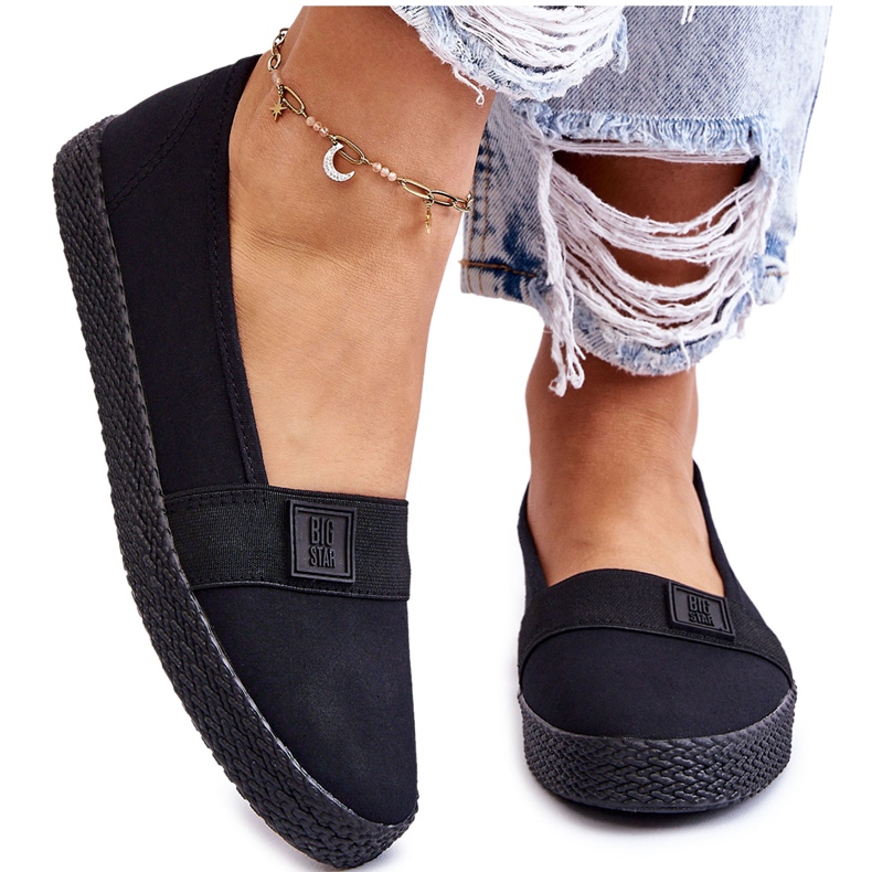 Zapatillas sin cordones Big Star para mujer LL274200 Negro