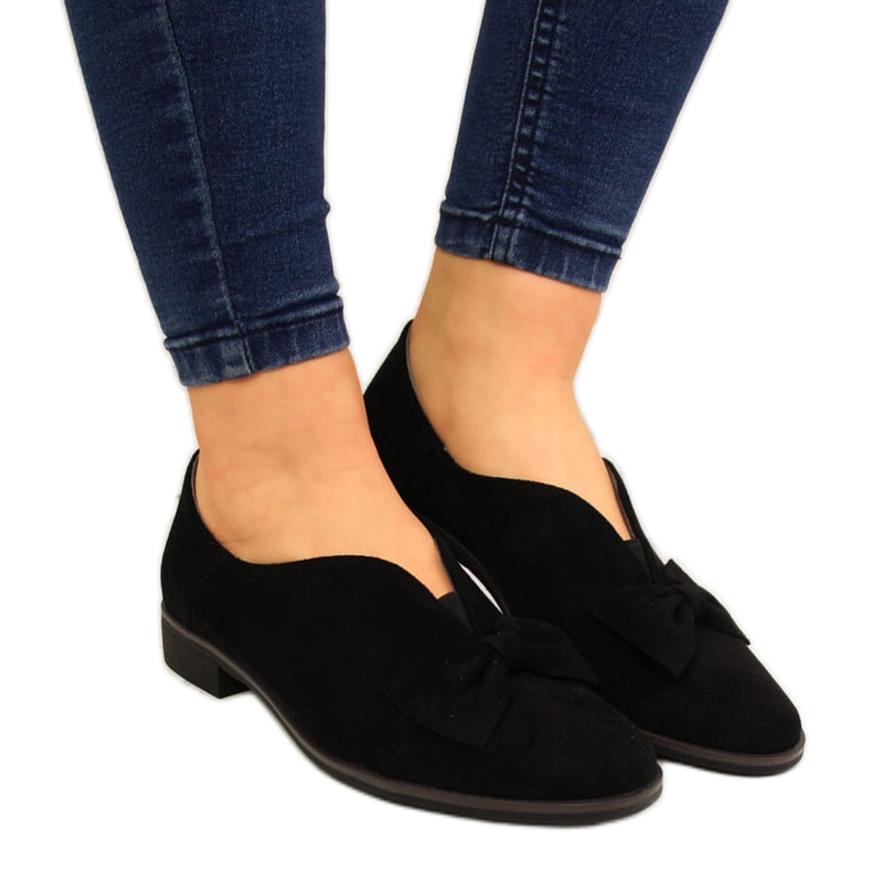 Zapatos de mujer con lazo negro Jezzi