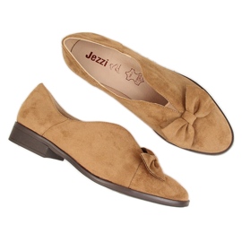 Zapatos de mujer con lazo beige Jezzi