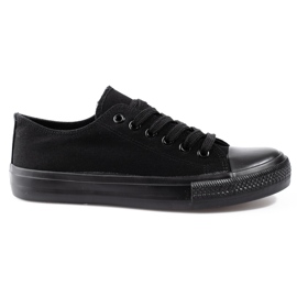 Zapatillas clásicas de mujer negras. negro