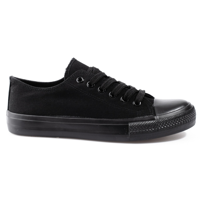 Zapatillas clásicas de mujer negras. negro
