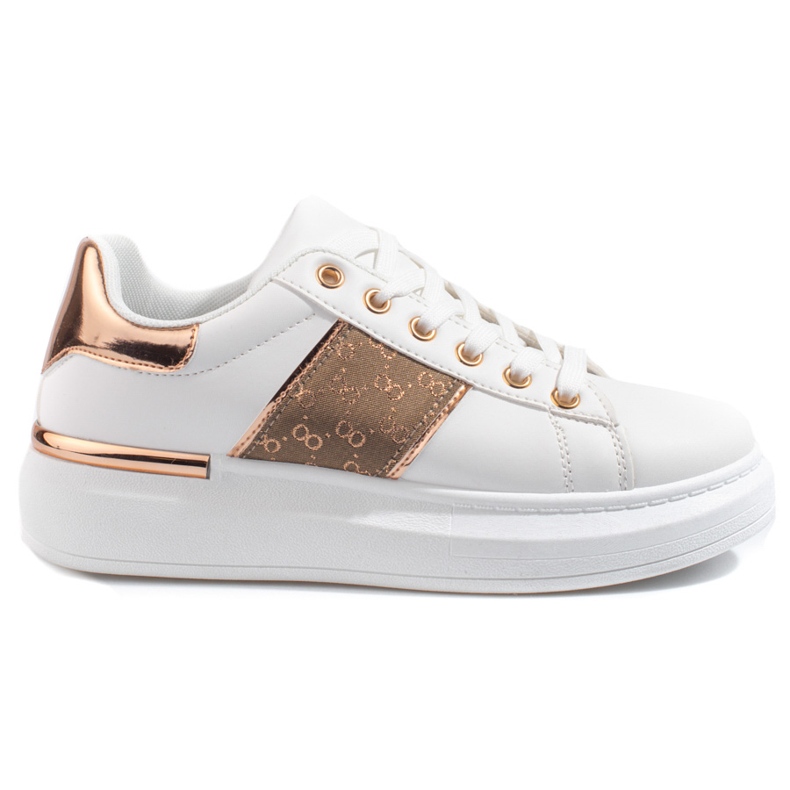 Deportiva plataforma Shelovet blanca blanco