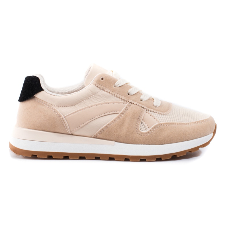 Deportivas mujer cordones Shelovet beige
