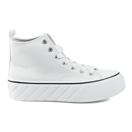 Deportivas altas Shelovet blancas para mujer blanco