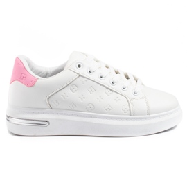 Deportivas de mujer Shelovet blancas con estampado blanco