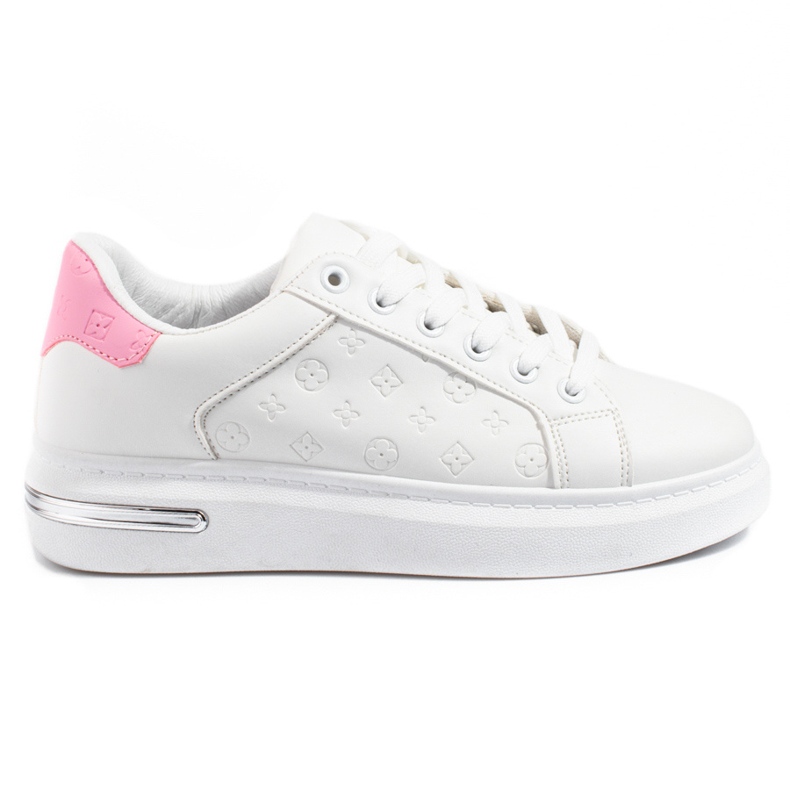 Deportivas de mujer Shelovet blancas con estampado blanco