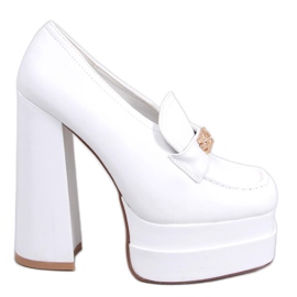 PA1 Mocasines de tacón Ambra White blanco