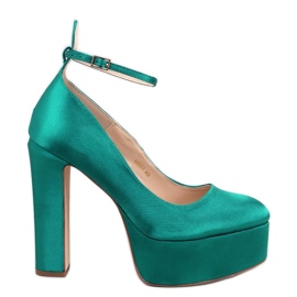 PA1 Zapatos de salón con plataforma Loren Green verde