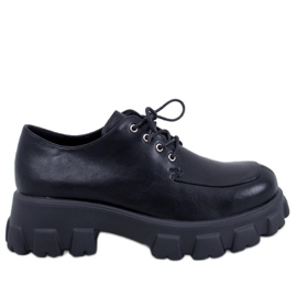 PA1 Mocasín Plataforma Negro Piano