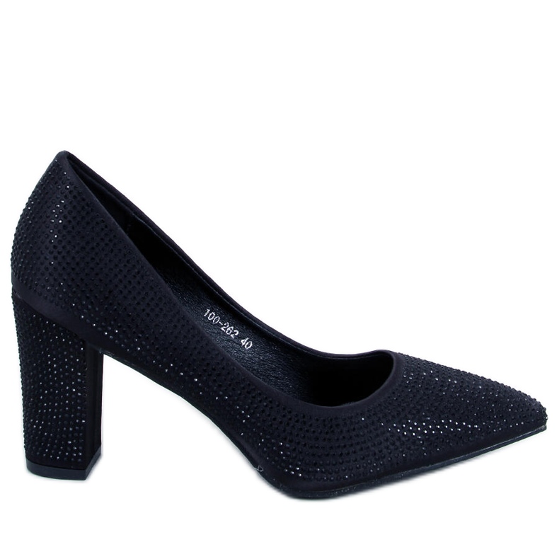 BM Zapatos de salón negros con cuentas Marisa