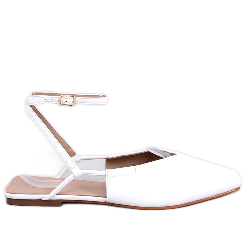 BM Bailarinas de tacón abierto de Gianna White blanco BM Bailarinas de tacón abierto de Gianna White blanco