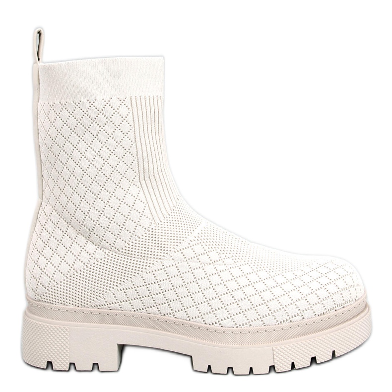BM Botas calcetín con estampado Rueda Beige BM Botas calcetín con estampado Rueda Beige