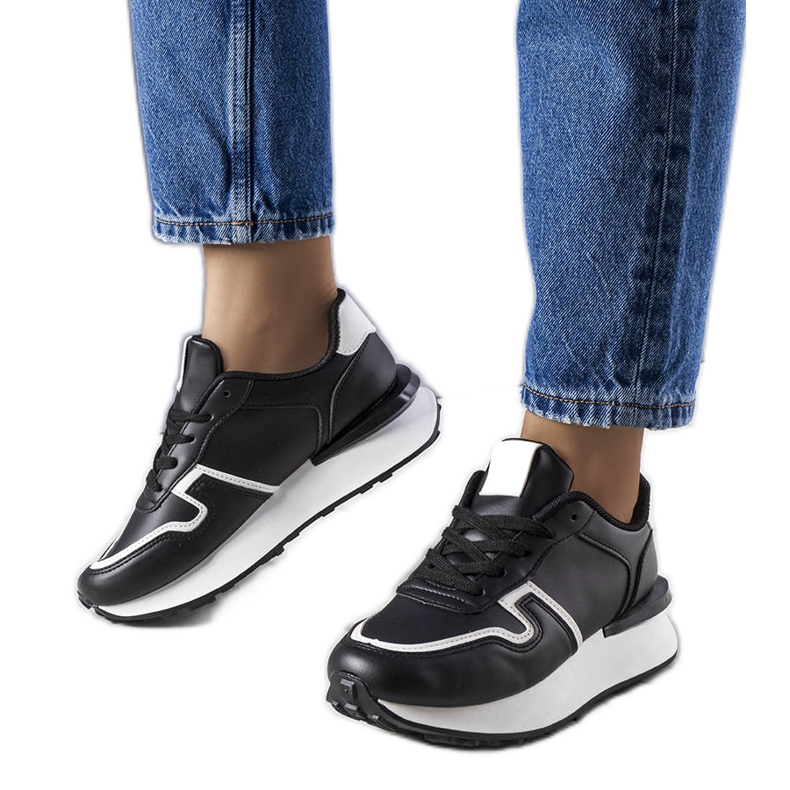 Zapatillas negras con plataforma de Blanche negro