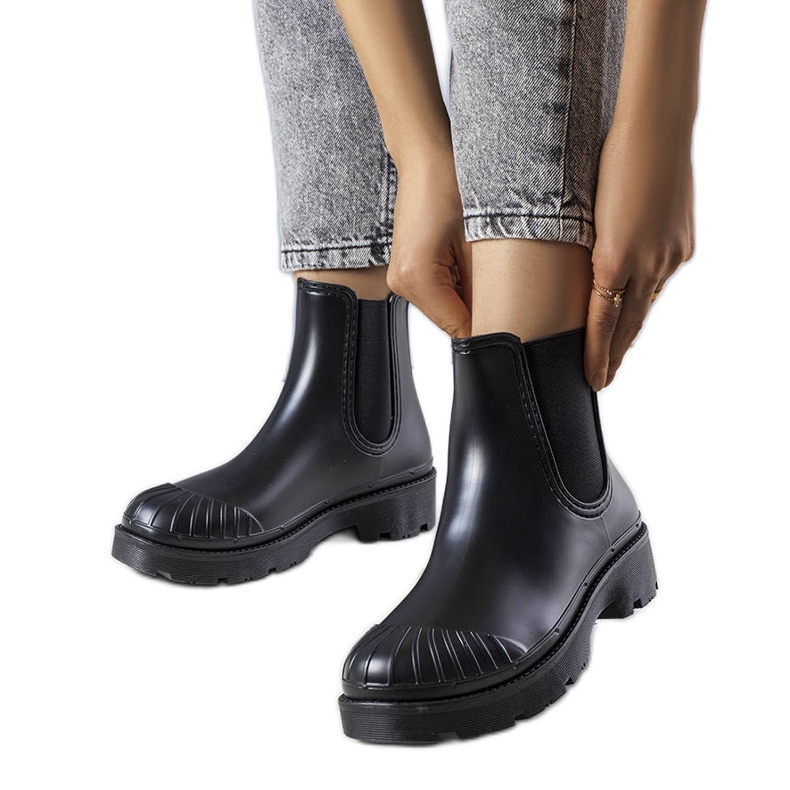 Botas de agua cortas negras de Michele. negro