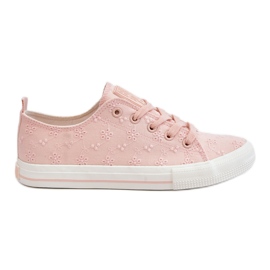 Zapatillas Mujer Big Star Bordadas LL274224 Rosa