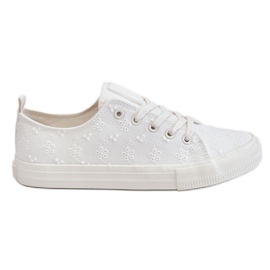 Sneakers Mujer Big Star Bordado LL274223 Blanco Sneakers Mujer Big Star Bordado LL274223 Blanco
