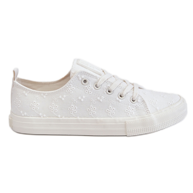 Sneakers Mujer Big Star Bordado LL274223 Blanco