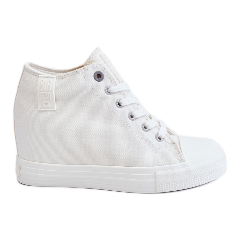 Zapatillas Altas Cuña Oculta Big Star LL274035 Blanco