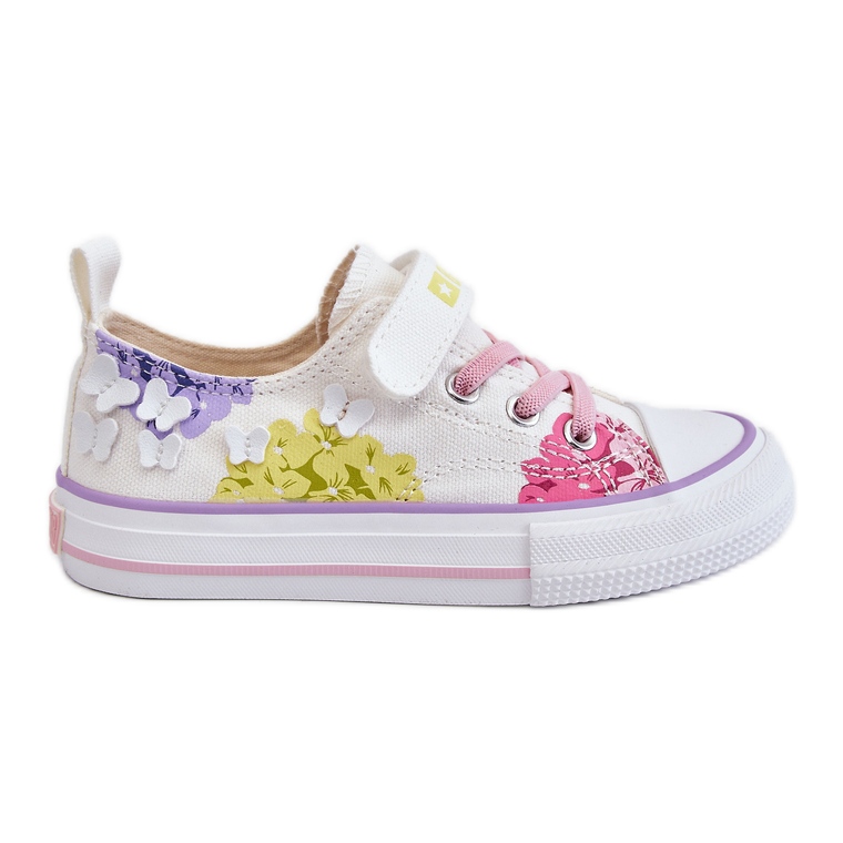 Deportivas Infantiles Bajas con Velcro Big Star LL374061 Blanco multicolor