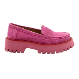 Mocasines de ante Filippo DP4586/23 FH Fucsia rosa