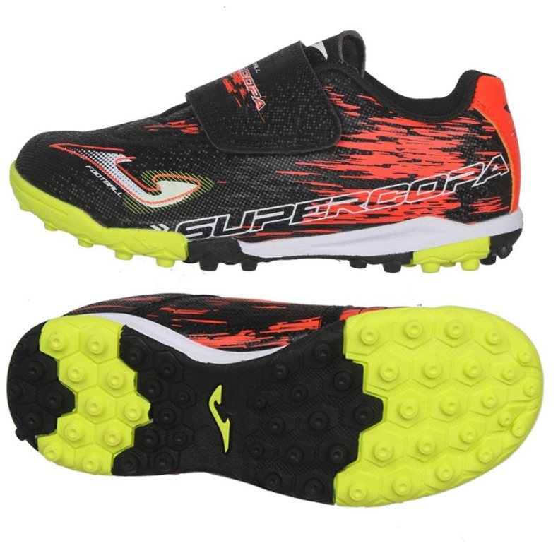 Zapatillas de fútbol Joma Super Copa 2301 Tf Jr SCJS2301TFV negro