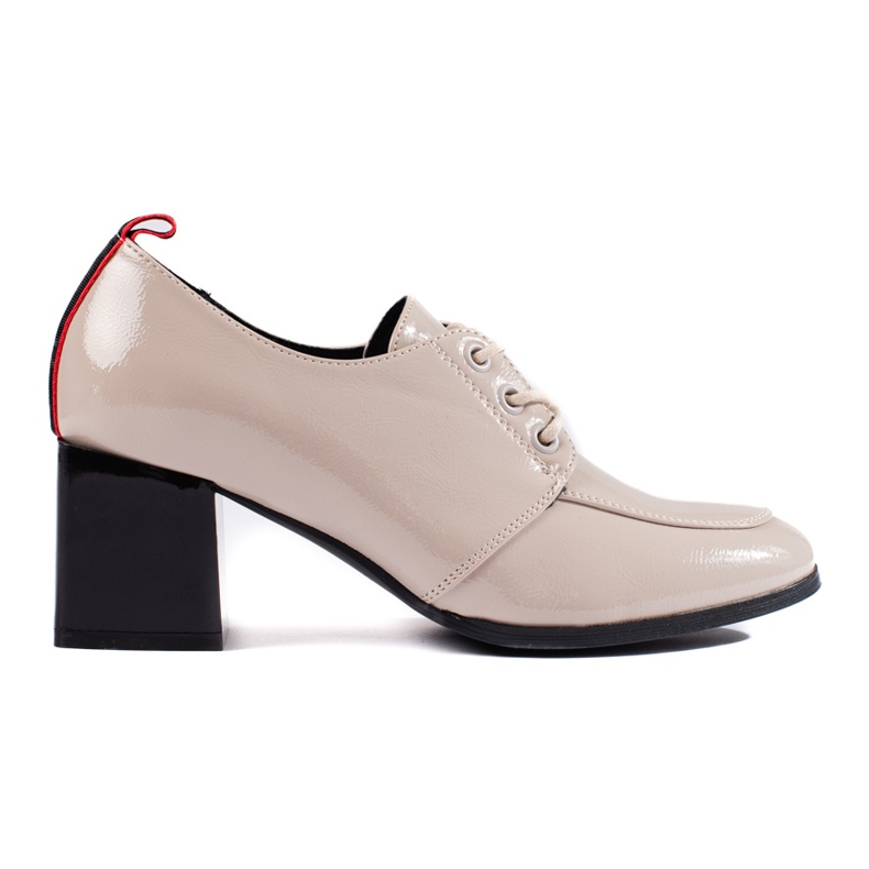 W. Potocki Zapatos mujer con cordones Potocki beige