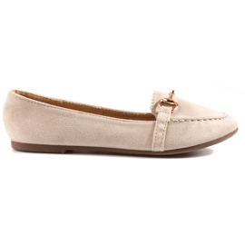 W. Potocki Mocasines beige de mujer de Potocki