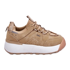 PS1 Deportivas Mujer Plataforma Beige Dakari