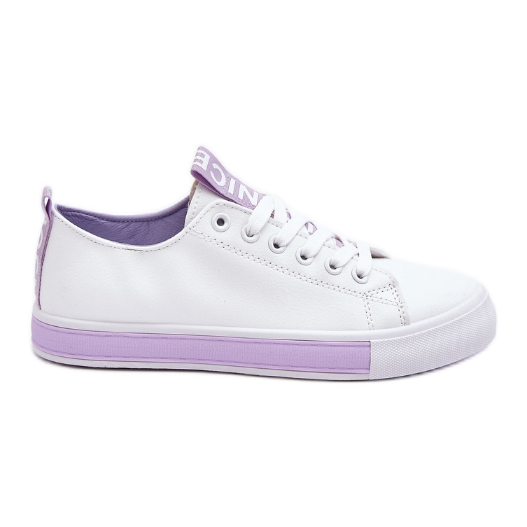 Zapatillas Clásicas Mujer Blanco-Morado Ville