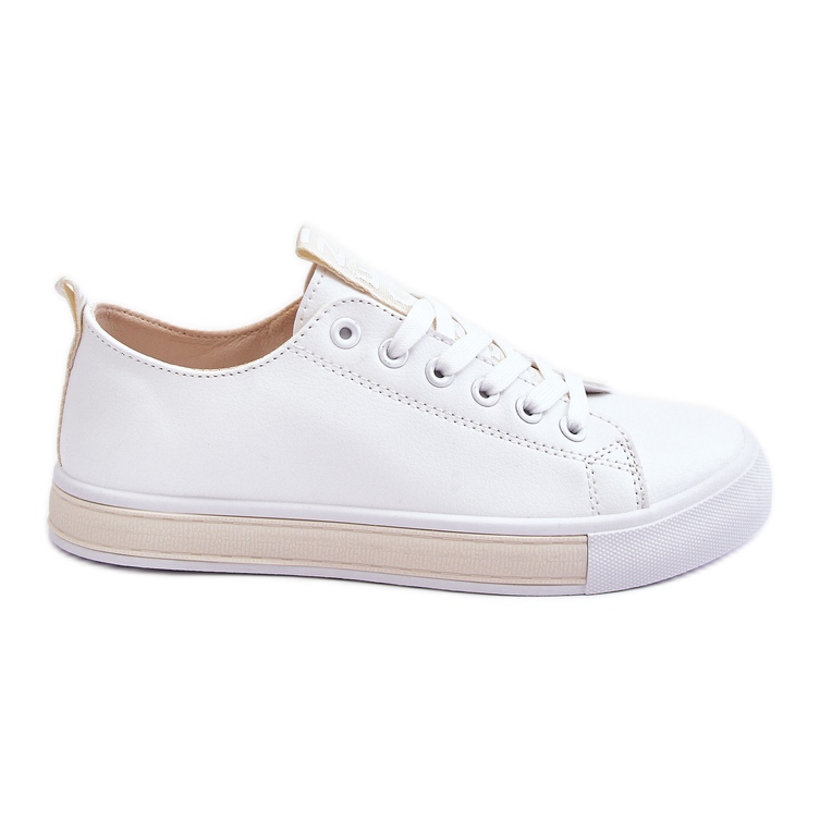 Zapatillas Clásicas de Mujer Blanco y Beige