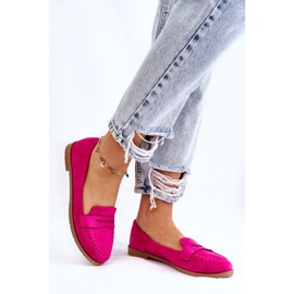 PS1 Mocasines Mujer Comodos Ante Fucsia Lucca rosa