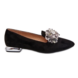 Mocasines De Mujer Con Tacón Plano Y Adornos Black Sloane negro Mocasines De Mujer Con Tacón Plano Y Adornos Black Sloane negro