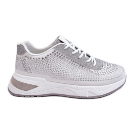 PS1 Deportivas Mujer Con Circonitas Blanco Raiden gris