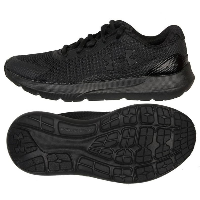 Under Armour Bgs Surge 3 Jr. 3024989 002 zapatos para correr negro