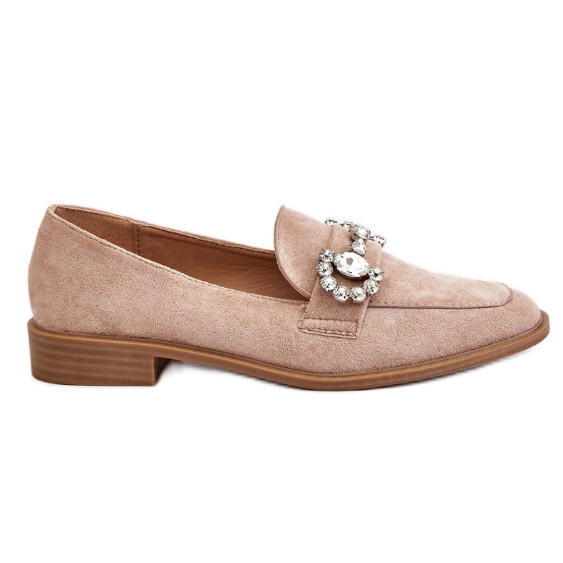 PS1 Mocasines Elegantes Ante Beige Oscuro Aliya
