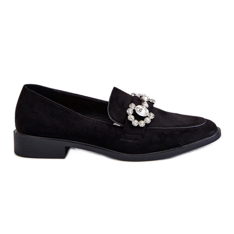 PS1 Mocasines Elegantes Ante Negro Aliya