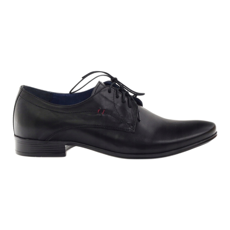 Nikopol Zapatos de cuero para hombres 1597 negro