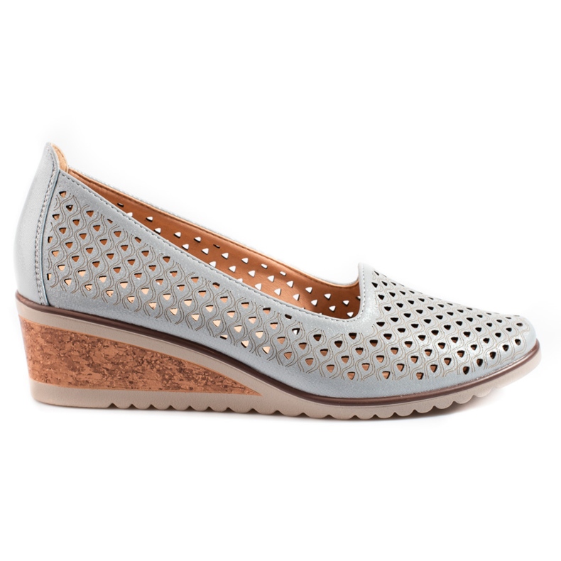 W. Potocki Zapatos de salón calados de mujer Potocki gris W. Potocki Zapatos de salón calados de mujer Potocki gris