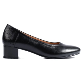 W. Potocki Zapatos de salón de mujer con tacón bajo Potocki negros