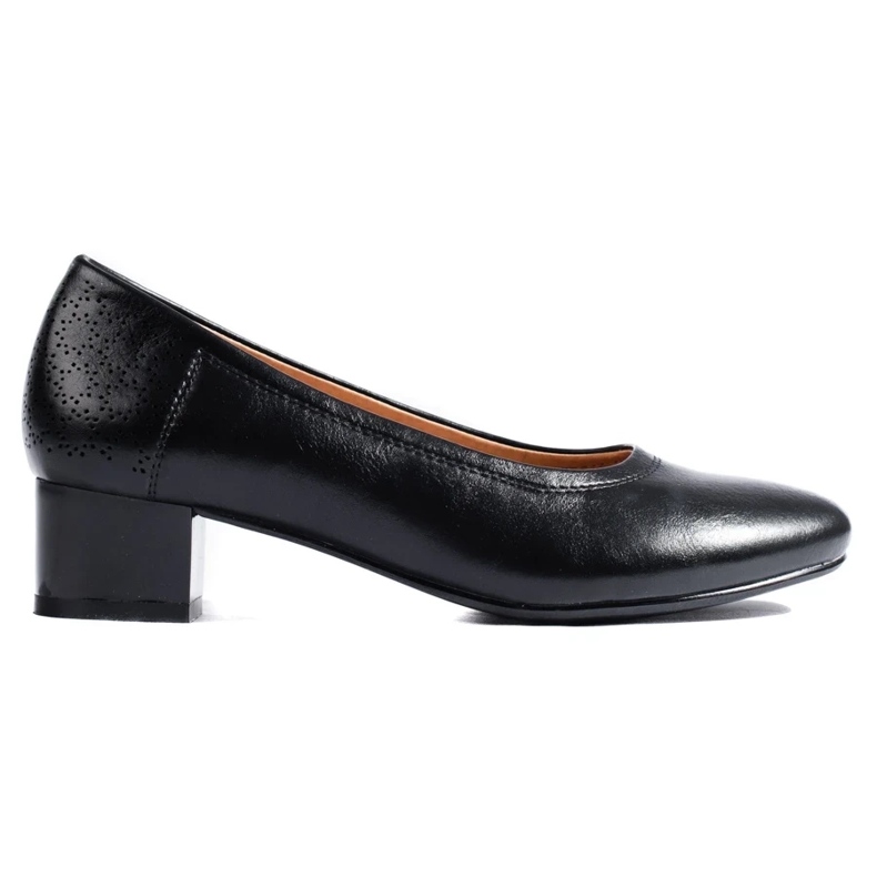 W. Potocki Zapatos de salón de mujer con tacón bajo Potocki negros