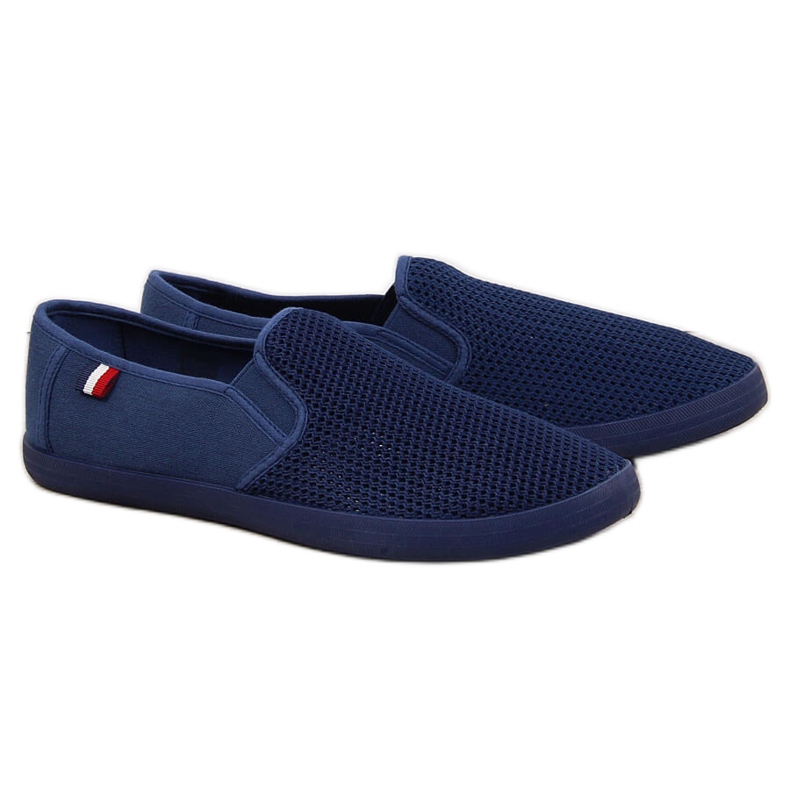 News Deportivas slip-on hombre azul marino caladas NOVEDADES